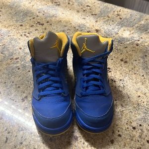 Kids Jordan Sneakers Blue, gray and yellow